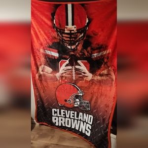 Northwest Co NFL Cleveland Browns Fleece Blanket NWT 60" X 80"